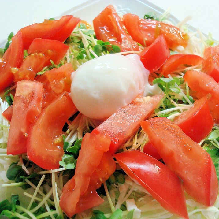 シャキシャキ野菜★温玉サラダ~♪